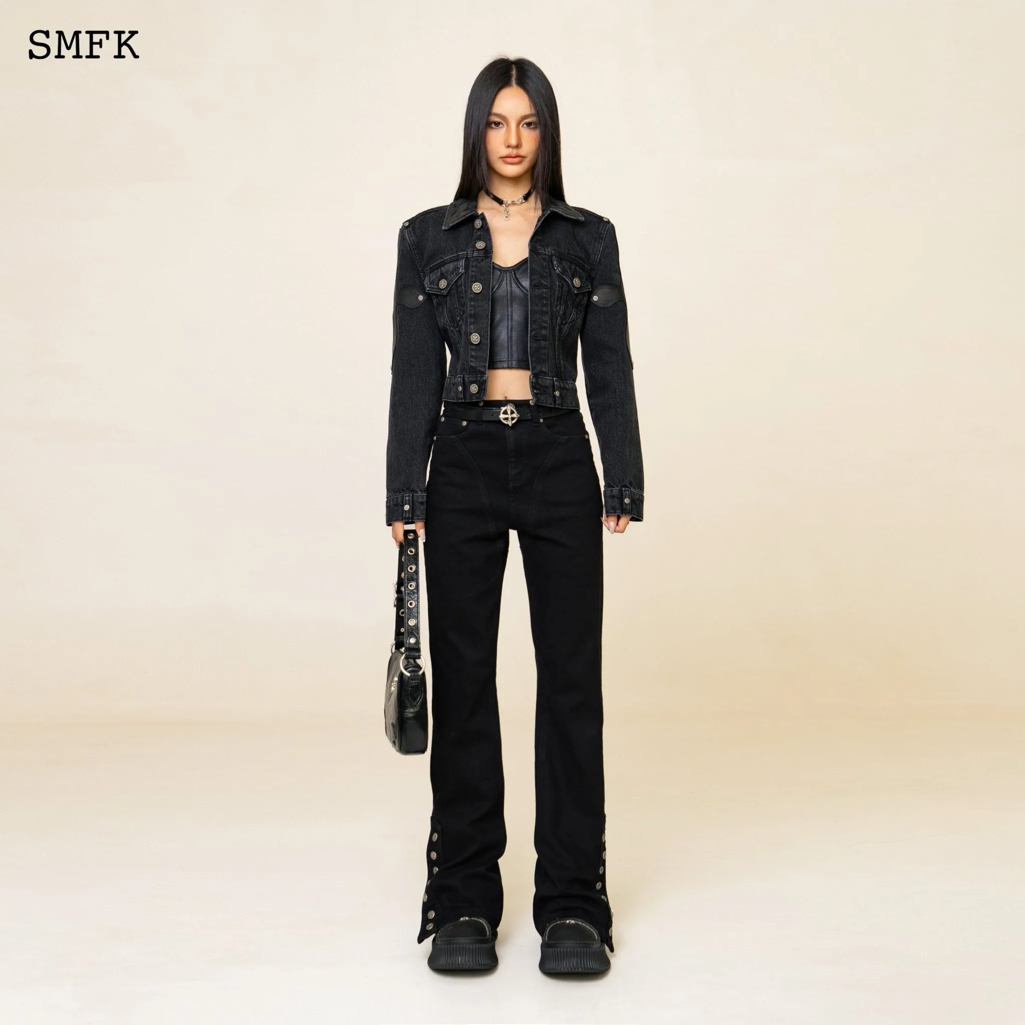 WildWorld Rider Mermaid Black Jeans